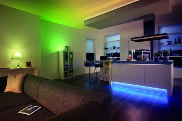 12V 3 Çip 120Led Silikonsuz RGB Şerit Led