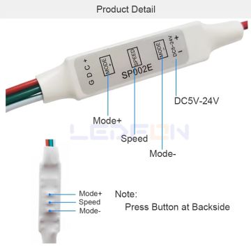 SP002E Butonlu Pixel Led Kontrol Cihazı
