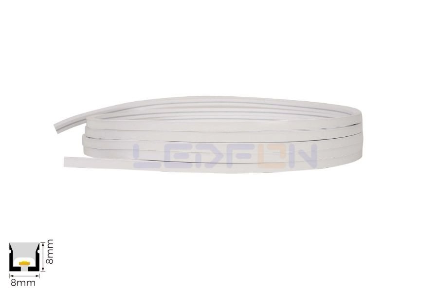 24V 8x8mm 6W IP67 2700K Sıcak Günışığı Neon Led