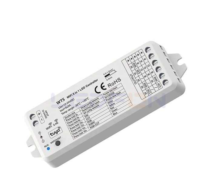 Wifi Tek Renk/RGB/RGBW/Tunable Led Kontrol Cihazı 15A