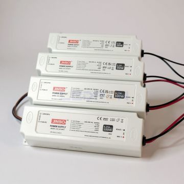 Jinbo 12V 12.5A 150W IP67 Dış Mekan Plastik Kasa Adaptör