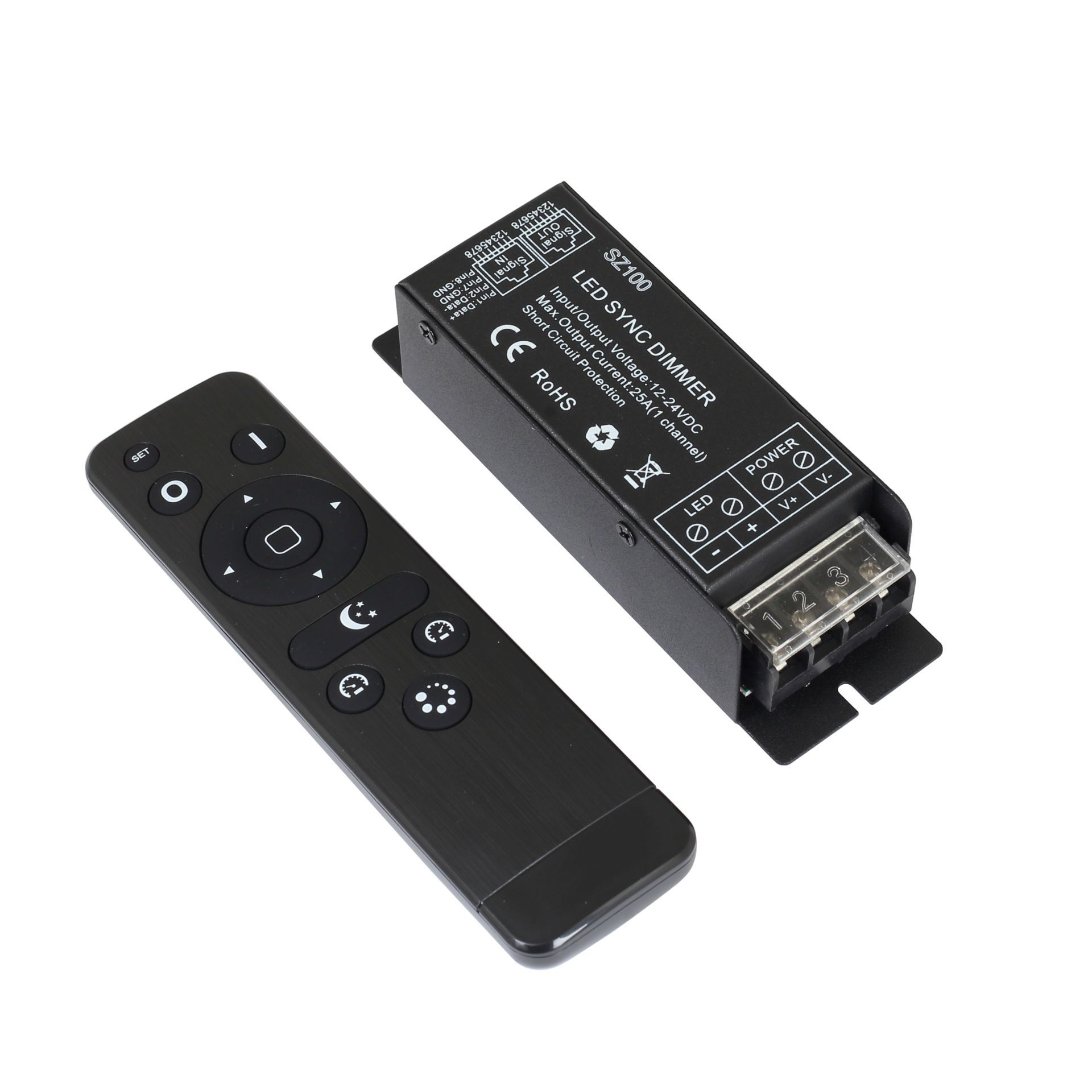 RF Kumandalı Tek Renk Led Dimmer Kontrol Cihazı 25A