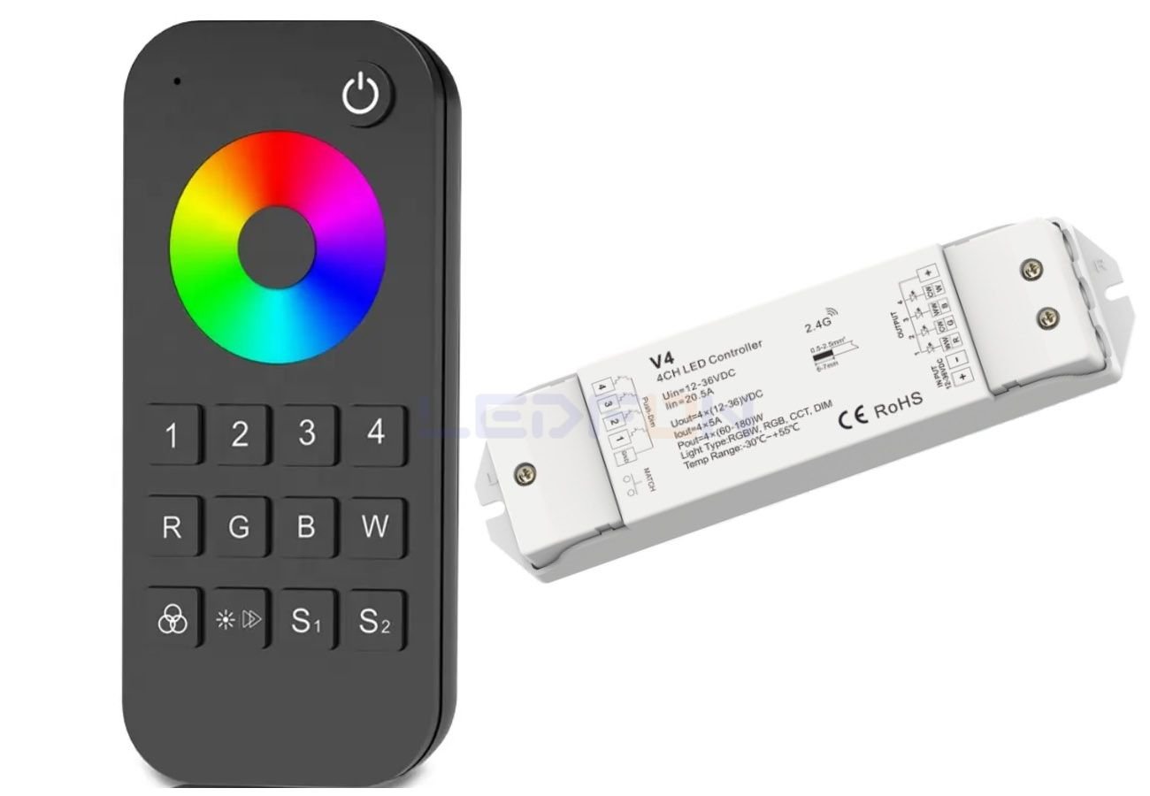 RF Kumandalı RGB RGBW Led Kontrol Ünitesi