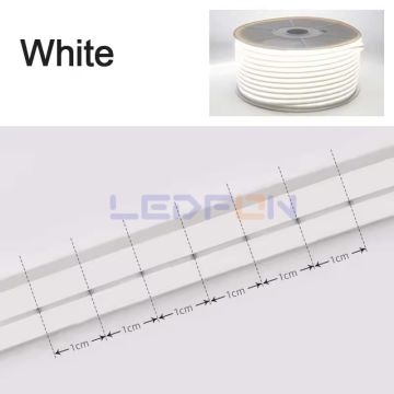 12V 6x12mm 9W IP67 Silikon 10000K Beyaz Neon Led 50M