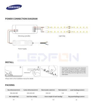 24V 19.2W Samsung 210 Led Silikonsuz 4000K Naturel Şerit Led