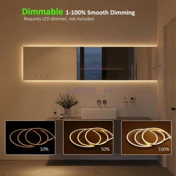 24V 19.2W Samsung 120 Led Silikonsuz 2400K Günışığı Şerit Led