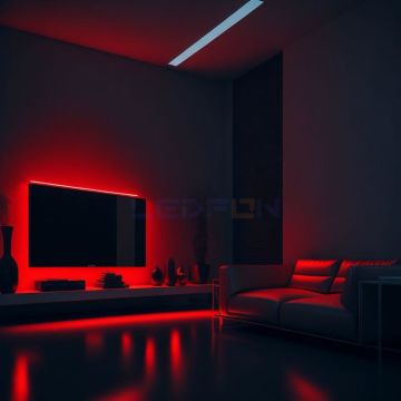 12V 14.4W Plus+ Silikonsuz Kırmızı Şerit Led 5 Metre