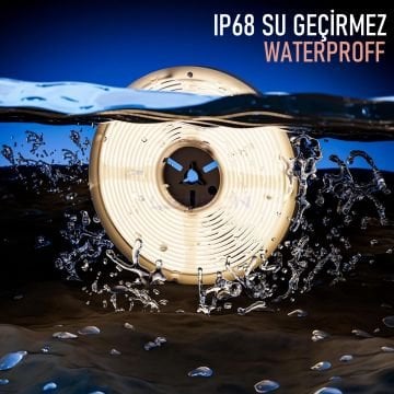 24V 14.4W 3 Çip IP68 Su Geçirmez Naturel Şerit Led 4000K