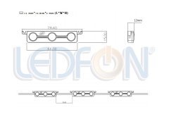 12V 1.2W Samsung 6500K Beyaz Modül Led