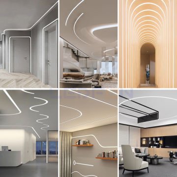 20mm Trimless Sıva Altı Esnek Alüminyum Led Profil