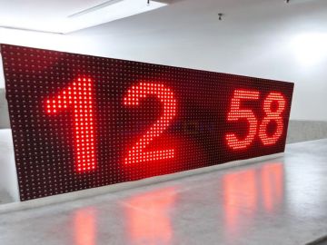 48x128cm P10 Dijital Led Saat