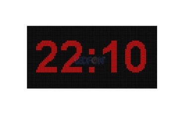 48x128cm P10 Dijital Led Saat