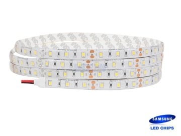 12V 14.4W Samsung 60 Led Silikonlu 6500K Beyaz Şerit Led