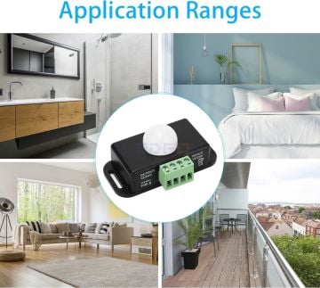 Zaman Ayarlı PIR Hareket Sensörü 8A