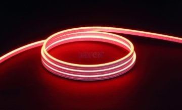 12V 6x12mm 9W IP67 Silikon Neon Led Kırmızı 1cm