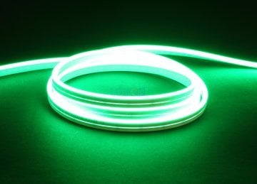 12V 6x12mm 9W IP67 Silikon Yeşil Neon Led 1cm