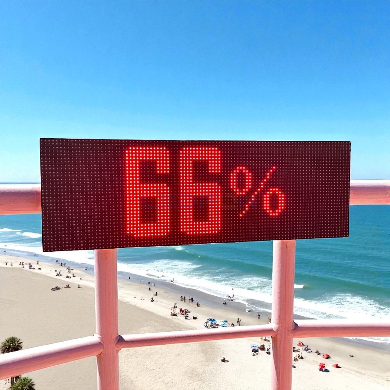 Dijital Ledli Nem Göstergesi