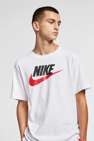 Nike M Nsw Tee Icon Futura AR5004-100 Beyaz Erkek T-Shirt