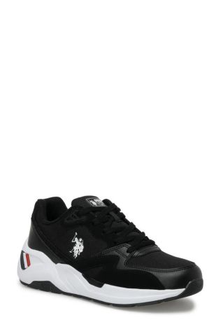 U.S. Polo Assn. Husky 4FX 101501850 Siyah Erkek Günlük Spor Ayakkabı