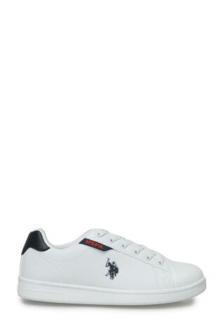 U.S Polo Assn. Costa Wmn 4FX 101501693 Beyaz & Lacivert & Kırmızı Kadın Beyaz Günlük Spor Ayakkabı
