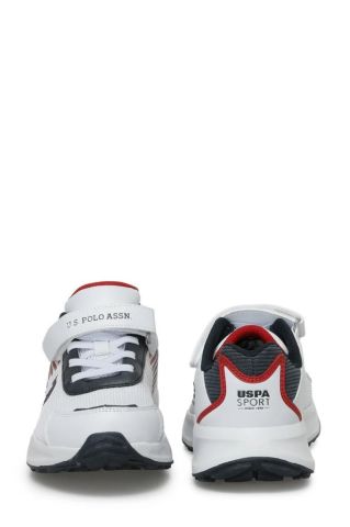 U.S Polo Assn. Rick JR 4FX 101510211 Beyaz & Mavi & Kırmızı Çocuk Günlük Spor Ayakkabı