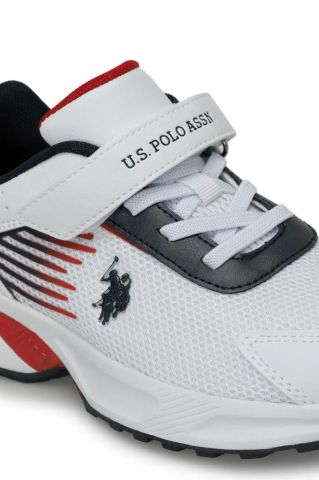 U.S Polo Assn. Rick JR 4FX 101510211 Beyaz & Mavi & Kırmızı Çocuk Günlük Spor Ayakkabı