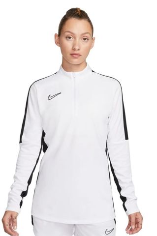 Nike W Nk Df Academy 23 DR1354-100 Dril Beyaz Kadın Futbol Antrenman Uzun Kollu Üst