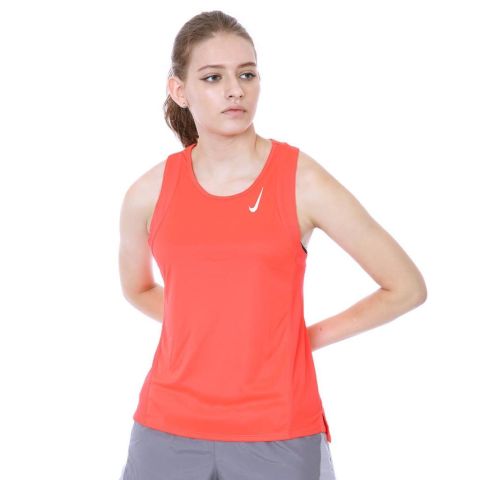 Nike Dri-Fitt Race Women's Running Singlet DD5940-635 Turuncu Kadın Spor Atlet