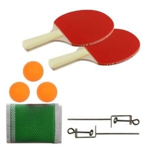 Attack Sport BSR-809 Ağ Demir Set 2 Raket + 3 Top