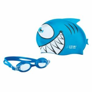 Altis BGS-11 Balık Desenli Çocuk Silikon Bone+Gözlük Set