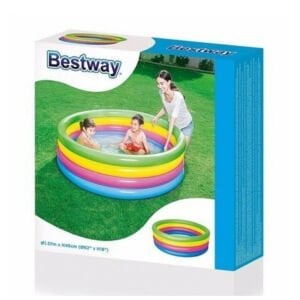 Bestway 51117 Renkli 4 Halkalı Şişme Havuz 157 x 46 Cm