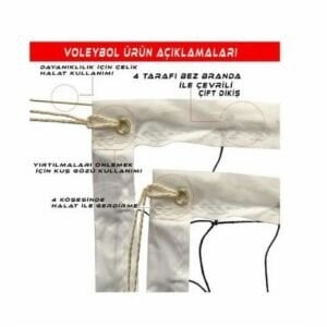 Attack Sport AVF128 Voleybol Filesi Ağı 2 Mm 10x10 Cm