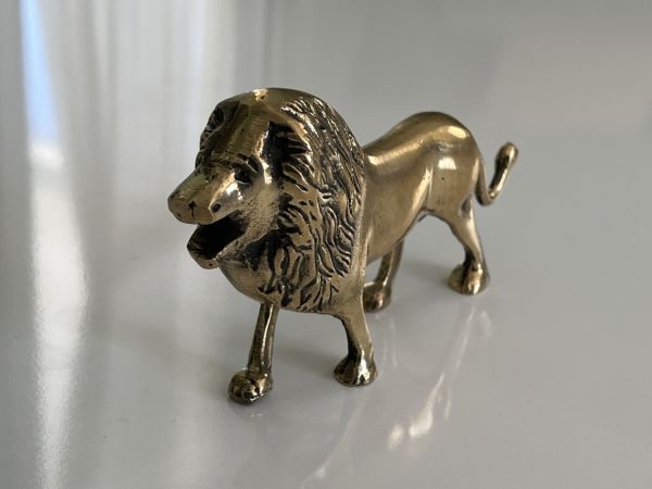 ASLAN Döküm Metal Biblo Ağır gramaj 1kg ortalama