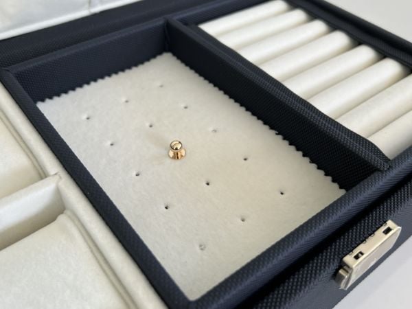 Lacivert Luxury El Sanatı V.I.P  Mücevharat Takı Kutusu 20x30cm İsminize Özel