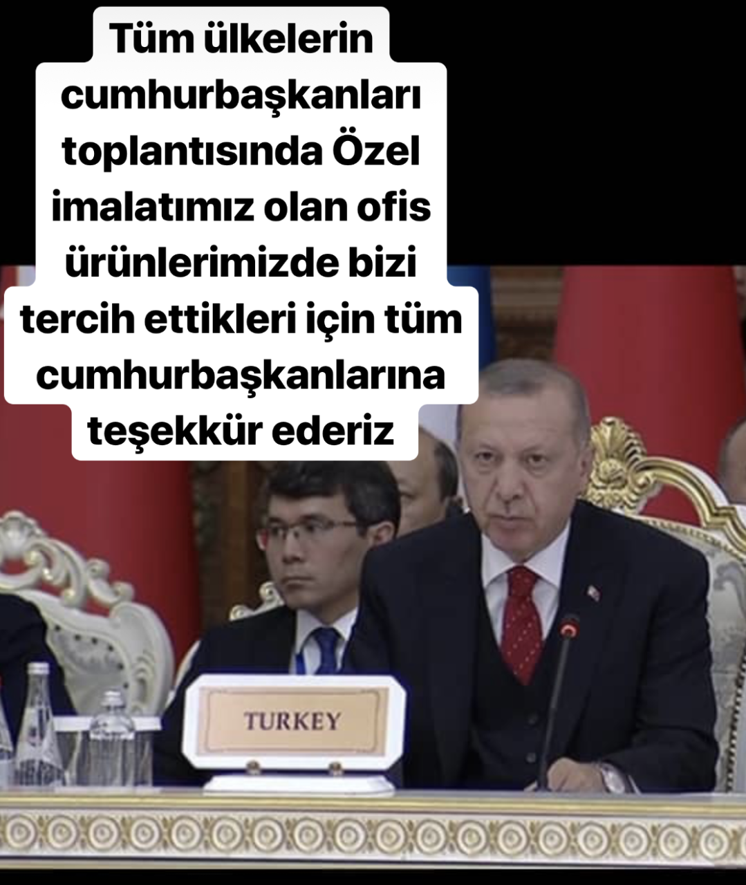 İLANDIR : Asya İşbirliğinde aralarında Ülkemizin ,Rusya,İran ve Diğer Ülkelerin Cumhurbaşkanlığı Toplantısında Masaüstü gereçlerinde Sümenvadisi'ni tercih etmişlerdir.