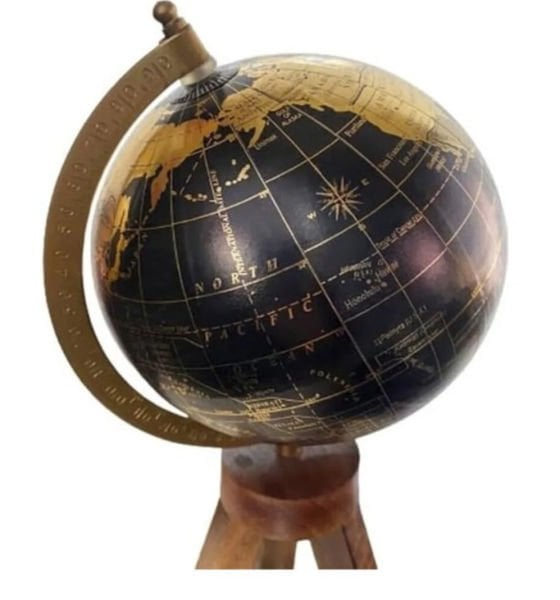 Ahşap Dünya Küre 33 cm