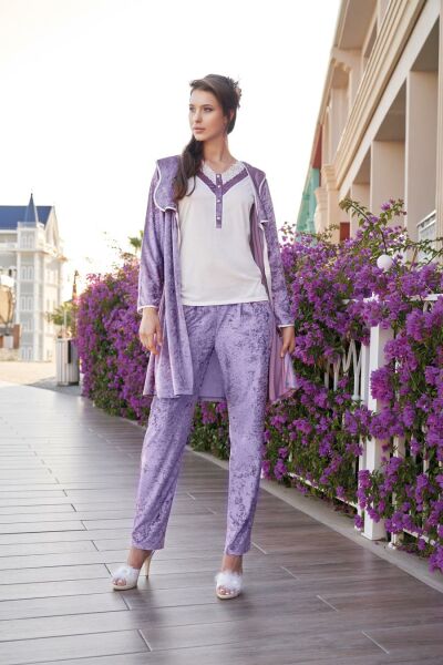 Jar Pierre 310 Sabahlıklı Uzun Kol Pijama Takımı