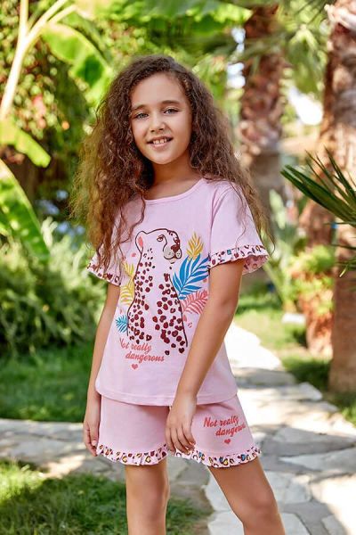 Berrak 5524 Kız Çocuk Kısa Kol Pijama Takımı