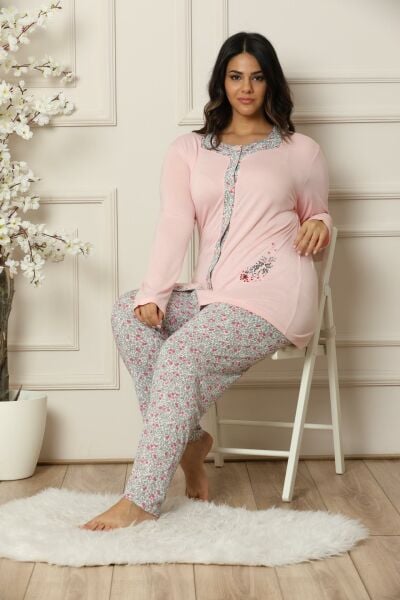 Kshop B404 Bayan Uzun Kol Pijama Takımı
