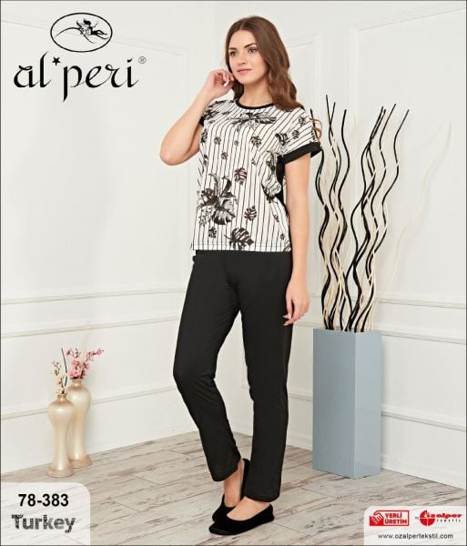 Alperi 78-383  Kısa Kol Bayan Pijama Takımı