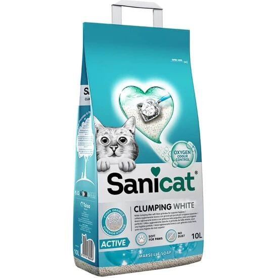 SaniCat Active Topaklaşan Marsilya Sabunu Kokulu Kedi Kumu 10 Lt