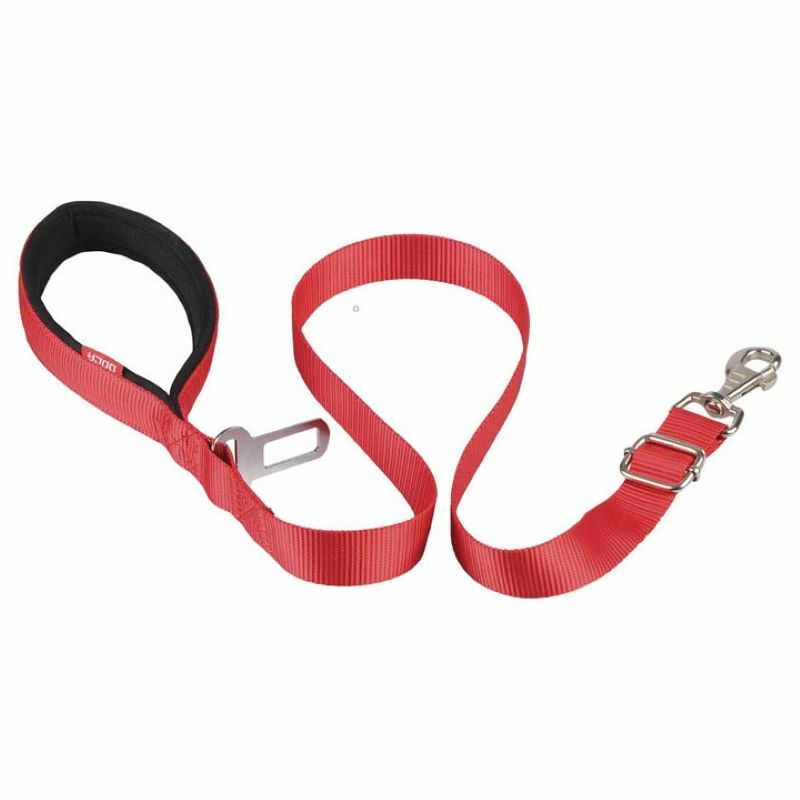 Doca Emniyet Kemerli Gezdirme Kırmızı Sevk Kayışı 2.5cm*70-110cm