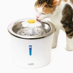 Catit 2.0 Flower Fountain Kedi Su Sebili Çelik Hazneli