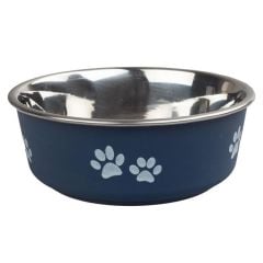 Eurodog lacivert çelik mama kabı 21cm 1850ml 24447