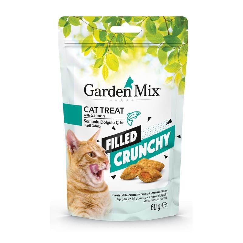 Garden Mix Crunchy İç Dolgulu Ödül Somonlu 60gr