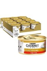 Gourmet Gold Kıyılmış Sığır Etli Kedi Konservesi 85 Gr x 24 Adet