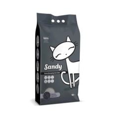 Sandy Aktif Karbonlu Tozsuz Topaklanan Sodyum Bentonit Gri Kedi Kumu 10kg
