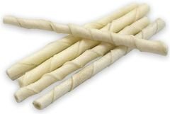 Zampa Beyaz Burgu Köpek Kemirme Çubuğu 100 Adet Kemik 5-6gr 12-13CM