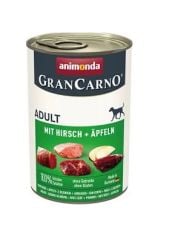 Animonda Gran Carno Elmalı ve Geyik Etli Yetişkin Köpek Konservesi 400gr