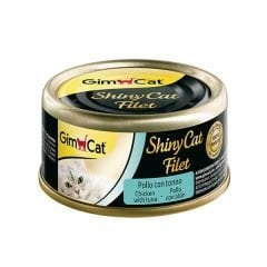 GimCat Shinycat Kıyılmış Tavuklu ve Ton Balıklı Kedi Konservesi 70gr